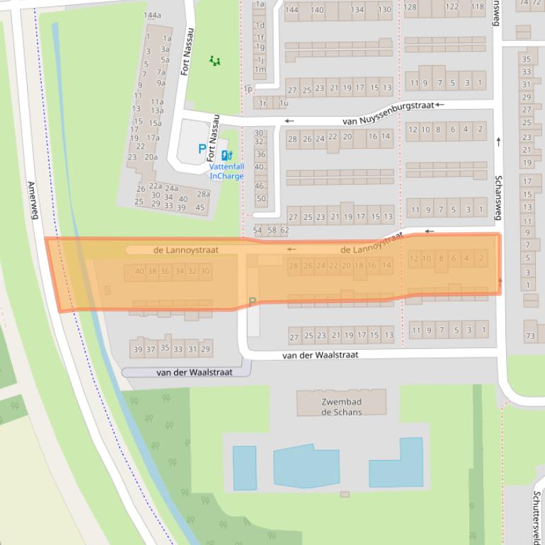 Kaart van postcodegebied 4931EP.