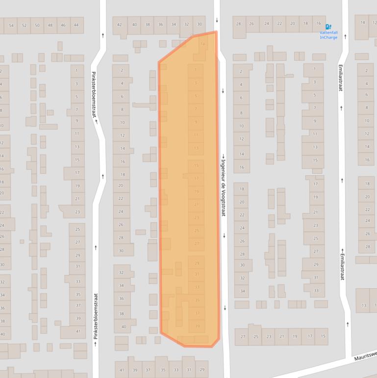 Kaart van postcodegebied 4931GA.