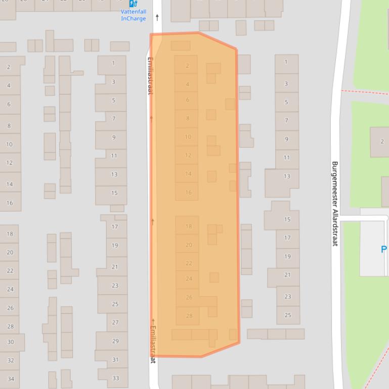 Kaart van postcodegebied 4931GD.