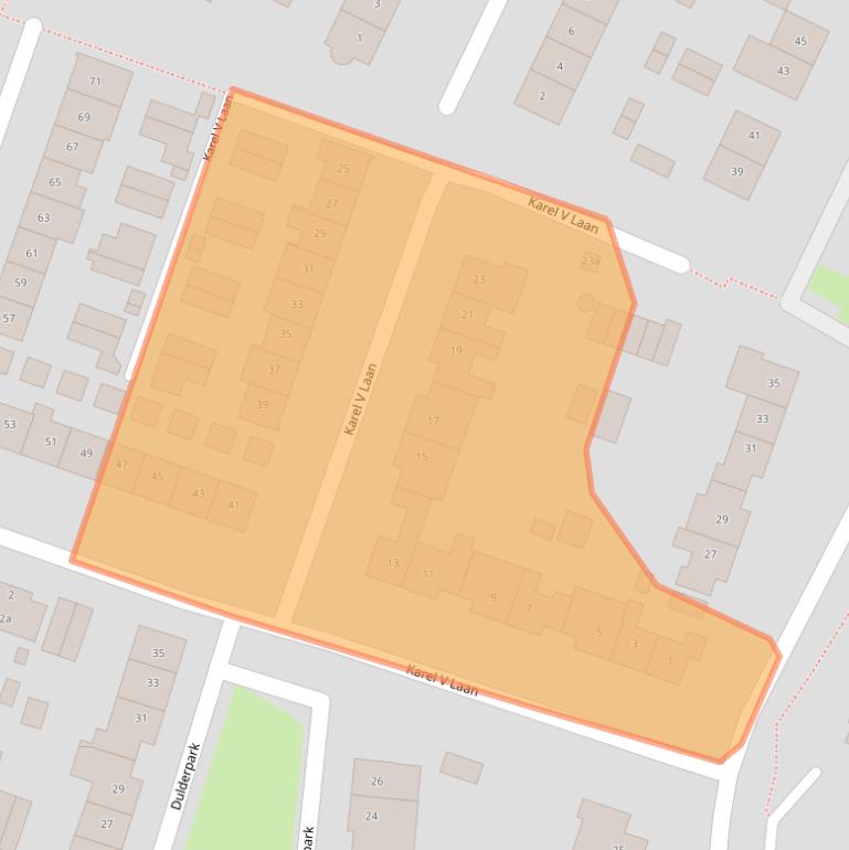 Kaart van postcodegebied 4931HA.