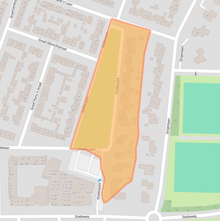 Kaart van postcodegebied 4931HH.