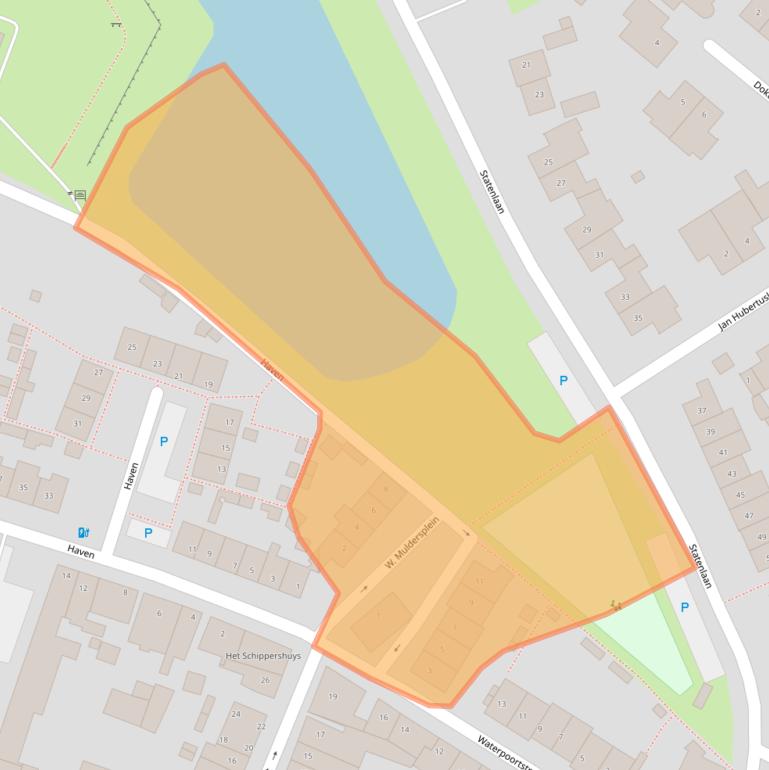 Kaart van postcodegebied 4931KA.