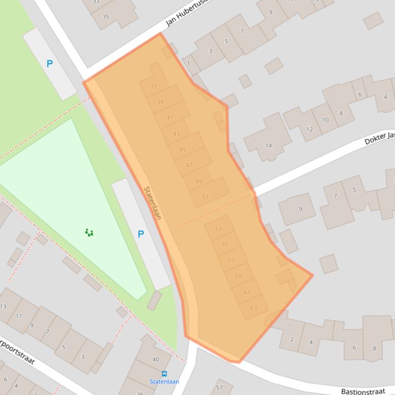 Kaart van postcodegebied 4931KH.