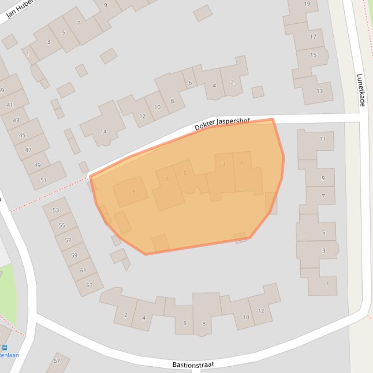 Kaart van postcodegebied 4931KJ.