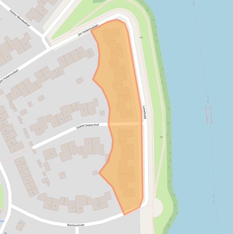 Kaart van postcodegebied 4931KL.