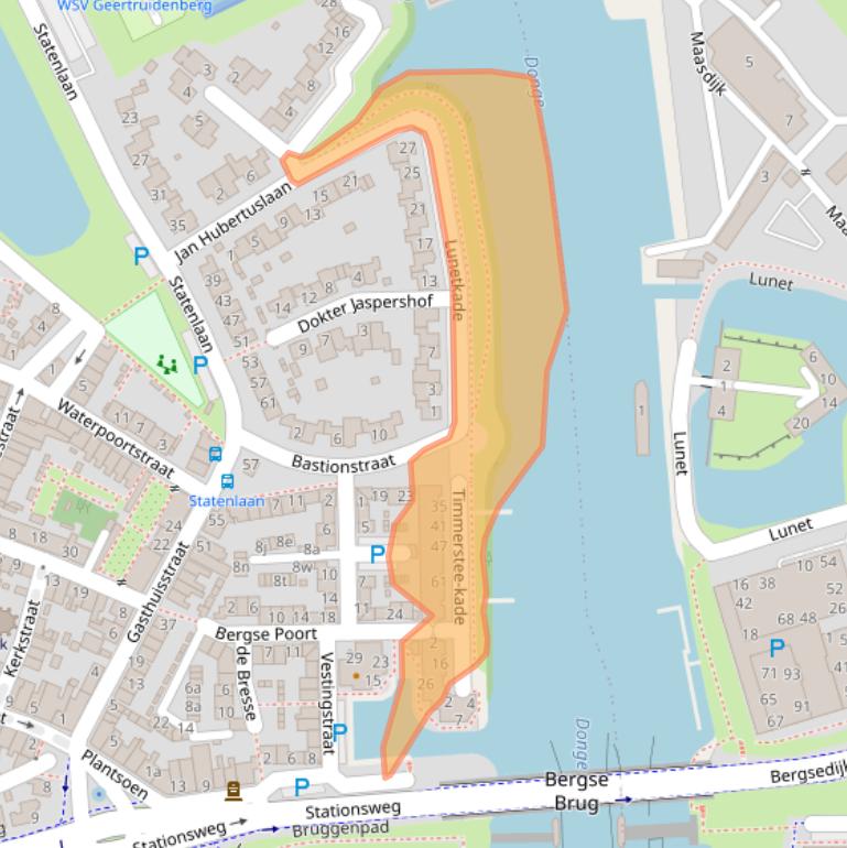 Kaart van postcodegebied 4931KT.