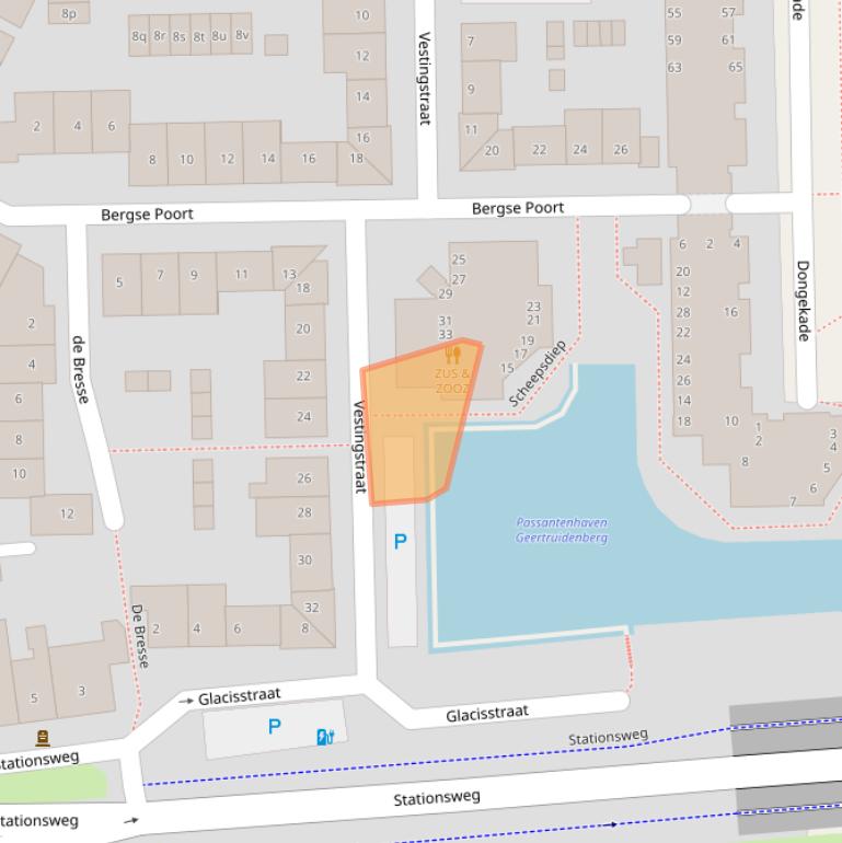 Kaart van postcodegebied 4931KW.