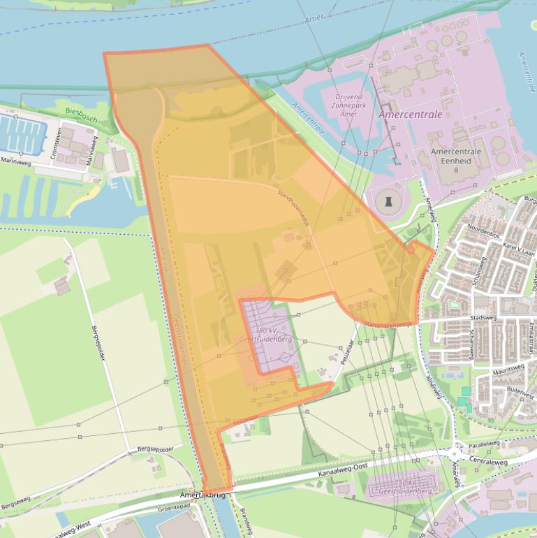 Kaart van postcodegebied 4931NH.