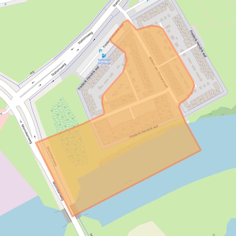 Kaart van postcodegebied 4931NJ.