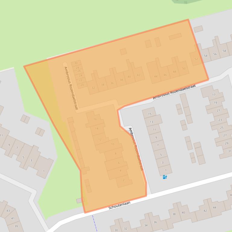 Kaart van postcodegebied 4931RE.