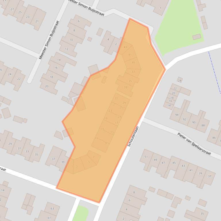 Kaart van postcodegebied 4931RN.