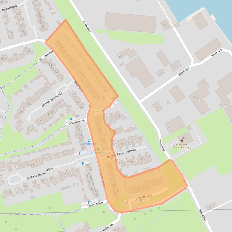 Kaart van postcodegebied 4931RP.