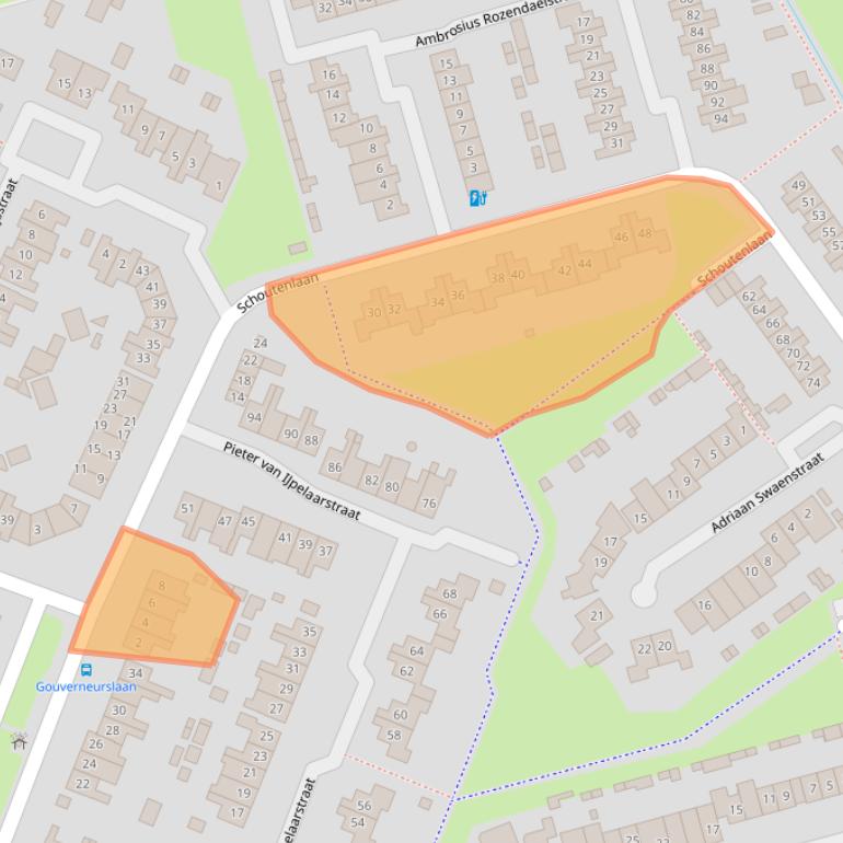 Kaart van postcodegebied 4931RR.