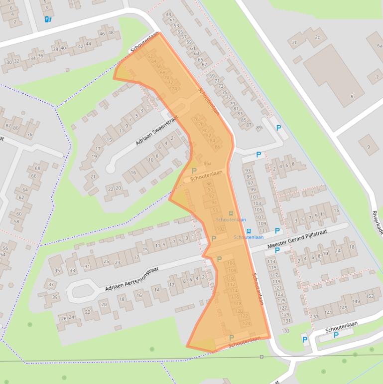 Kaart van postcodegebied 4931RS.