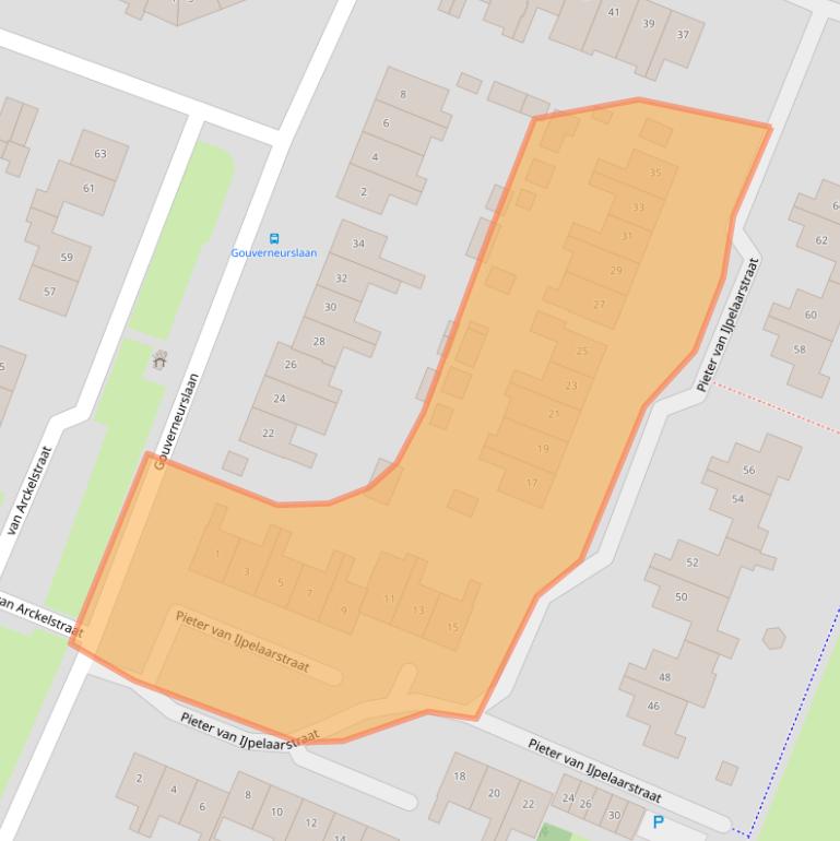 Kaart van postcodegebied 4931RT.