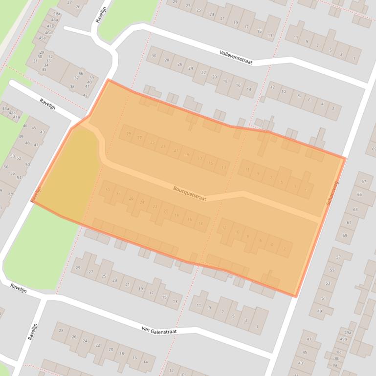 Kaart van postcodegebied 4931VD.