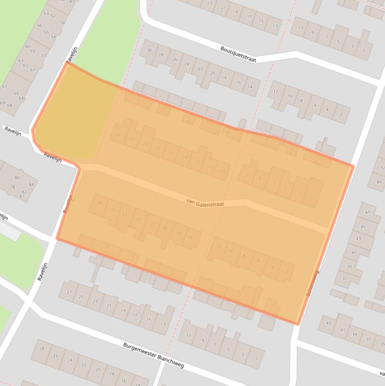 Kaart van postcodegebied 4931VE.