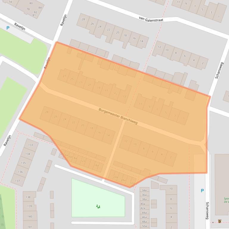 Kaart van postcodegebied 4931VG.