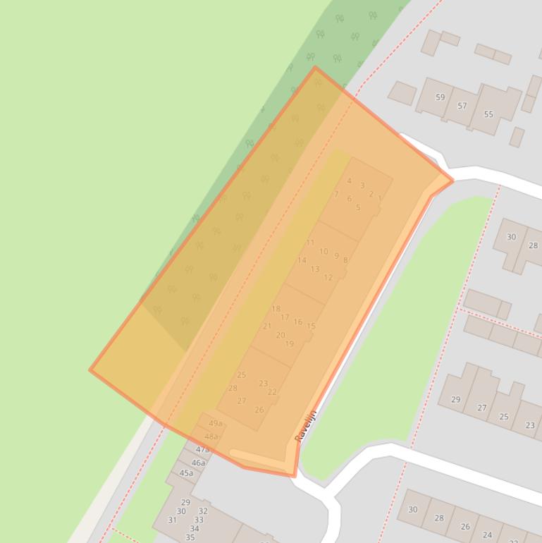 Kaart van postcodegebied 4931VH.