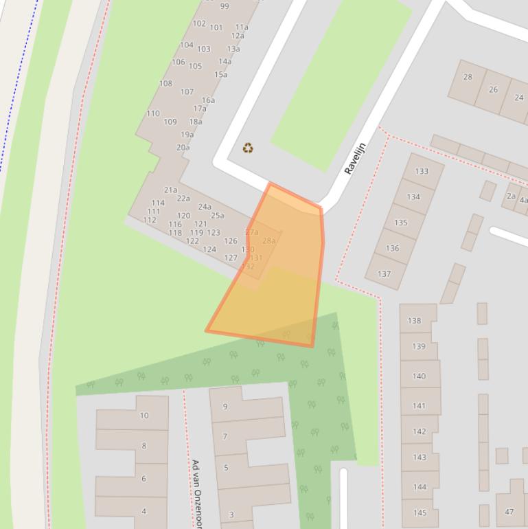 Kaart van postcodegebied 4931VP.