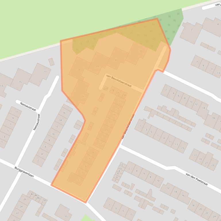 Kaart van postcodegebied 4931XG.