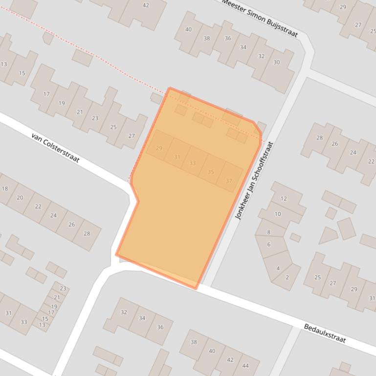 Kaart van postcodegebied 4931XH.