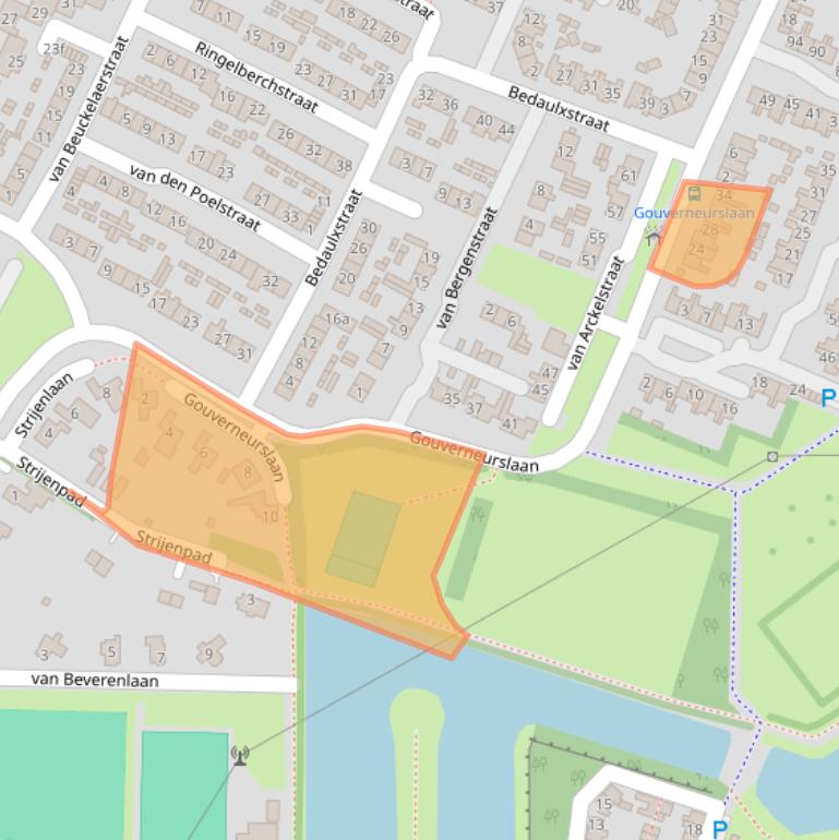 Kaart van postcodegebied 4931XW.