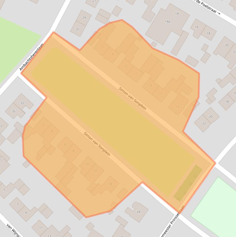 Kaart van postcodegebied 4941AM.