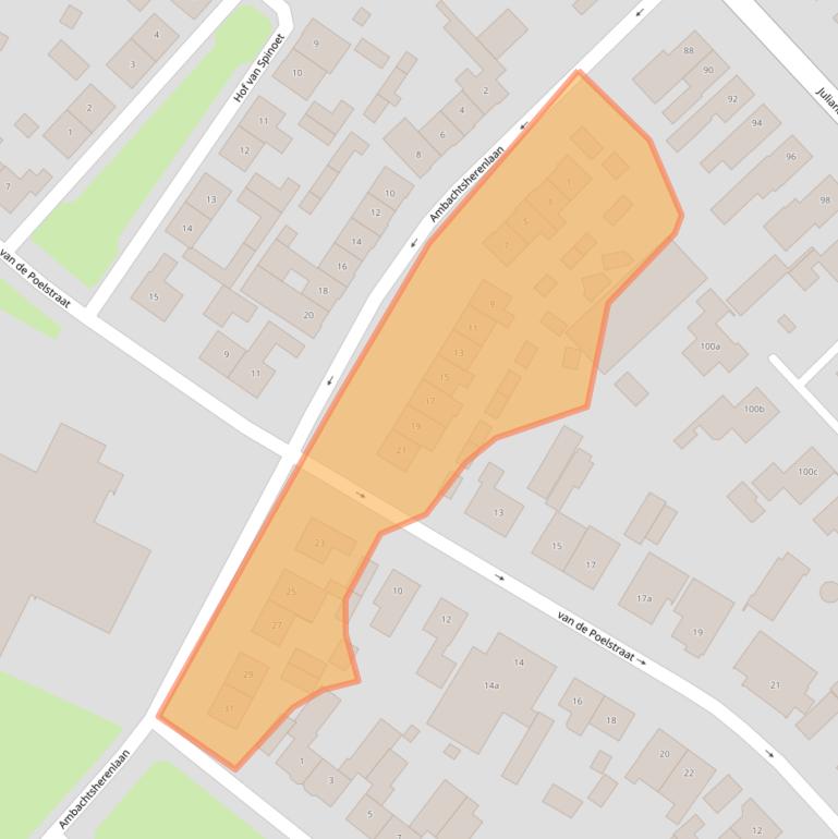 Kaart van postcodegebied 4941AP.