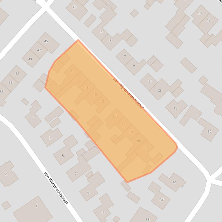 Kaart van postcodegebied 4941AW.