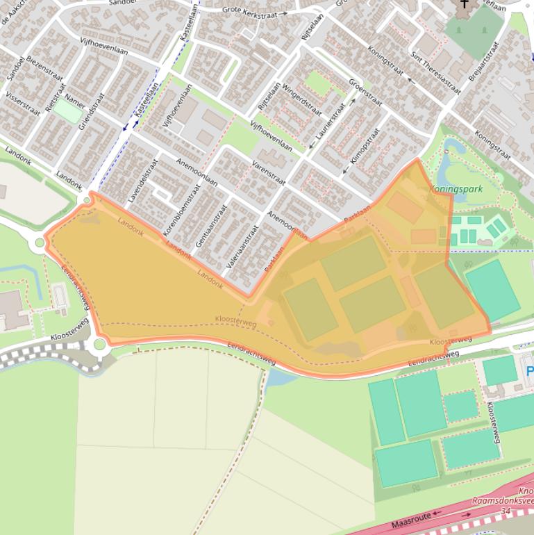 Kaart van postcodegebied 4941BA.