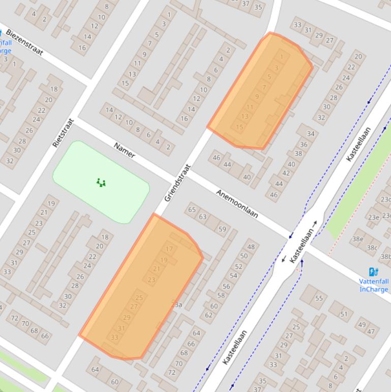 Kaart van postcodegebied 4941BW.