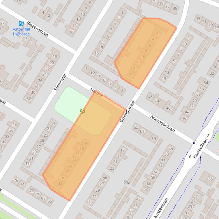 Kaart van postcodegebied 4941BX.