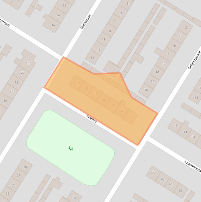 Kaart van postcodegebied 4941CA.