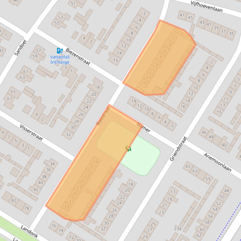 Kaart van postcodegebied 4941CB.