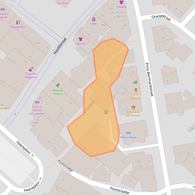 Kaart van postcodegebied 4941DB.