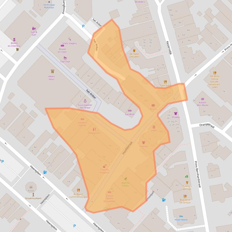 Kaart van postcodegebied 4941DC.