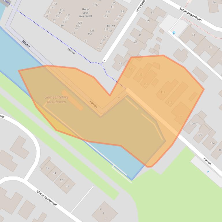 Kaart van postcodegebied 4941DJ.