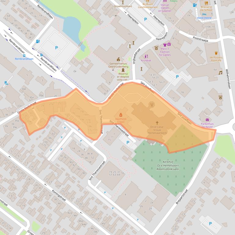 Kaart van postcodegebied 4941DM.