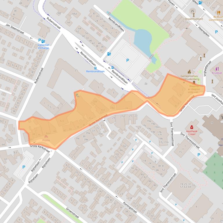 Kaart van postcodegebied 4941DP.