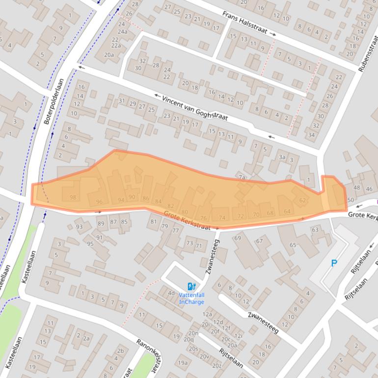 Kaart van postcodegebied 4941DR.