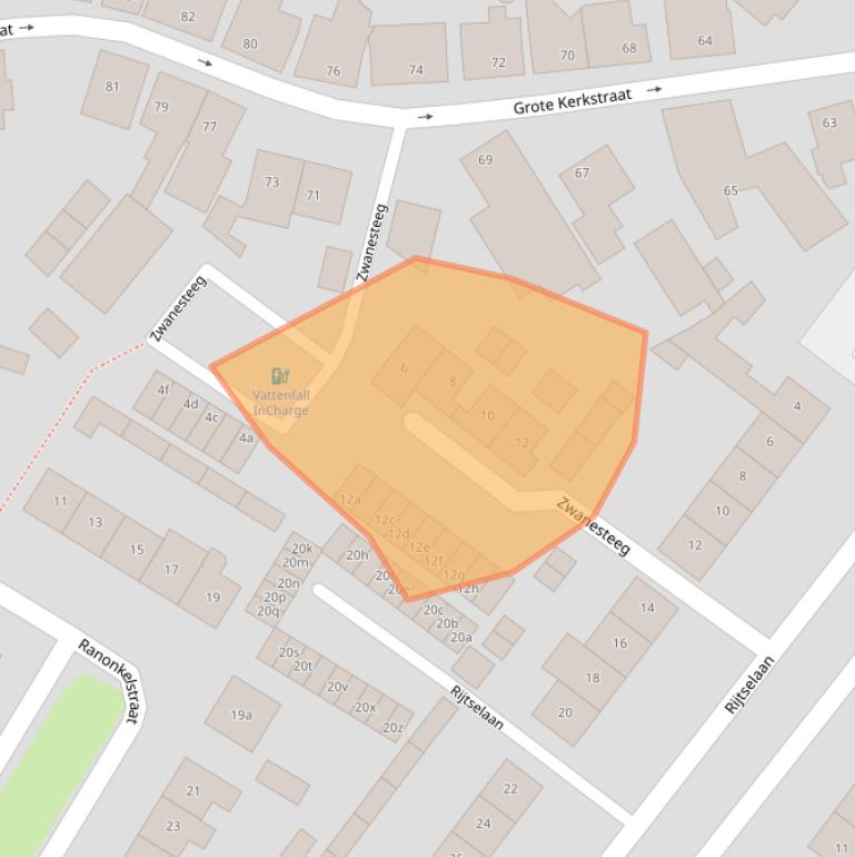 Kaart van postcodegebied 4941DS.