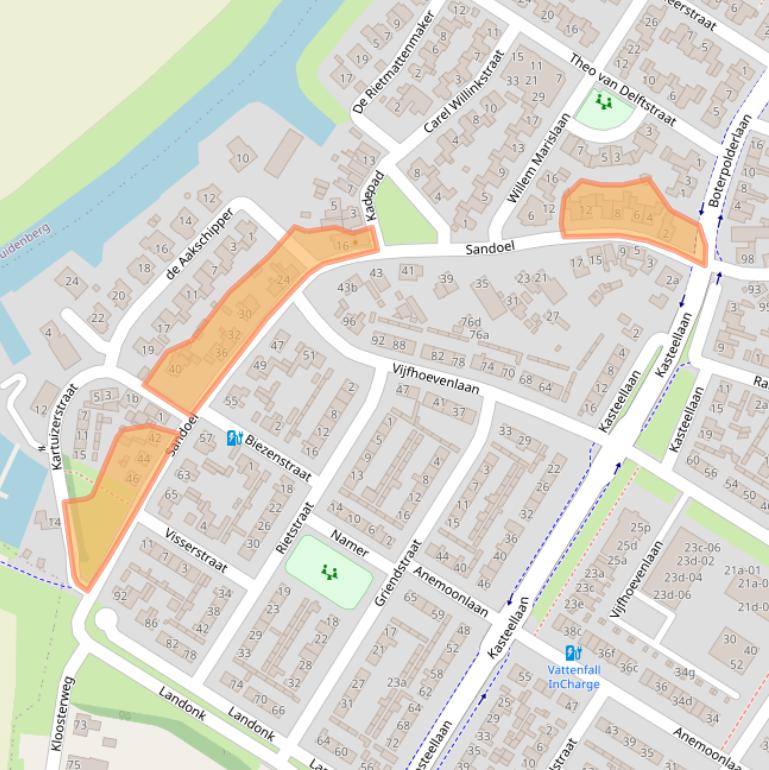 Kaart van postcodegebied 4941DW.