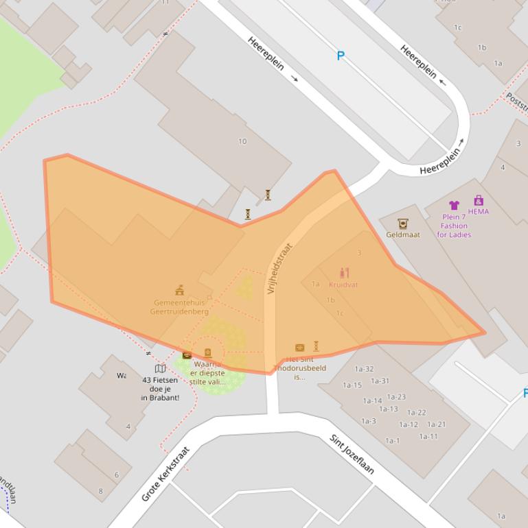 Kaart van postcodegebied 4941DX.