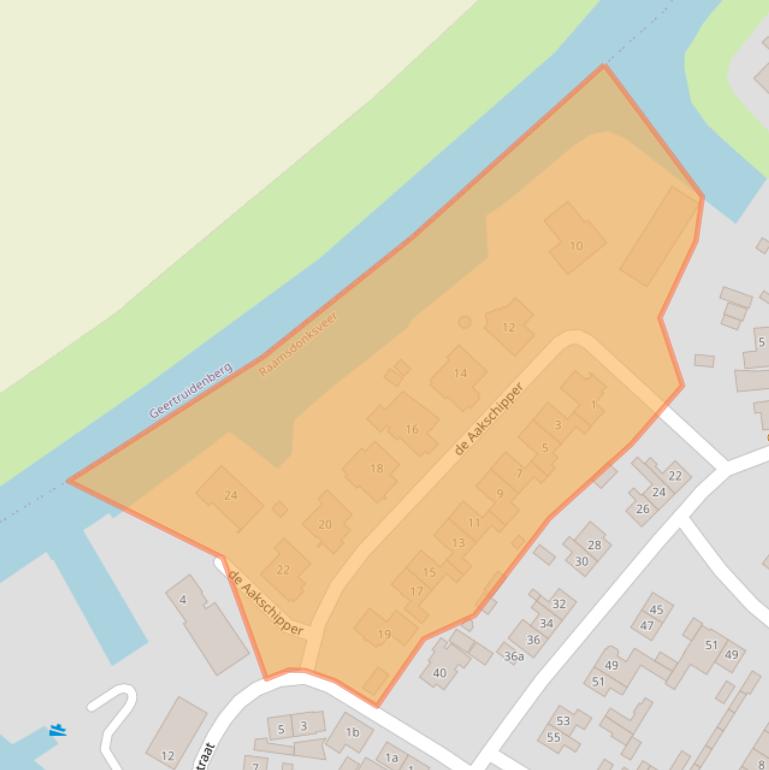 Kaart van postcodegebied 4941DZ.