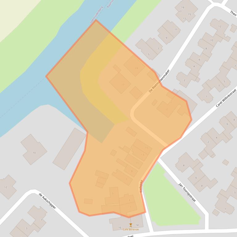 Kaart van postcodegebied 4941EA.