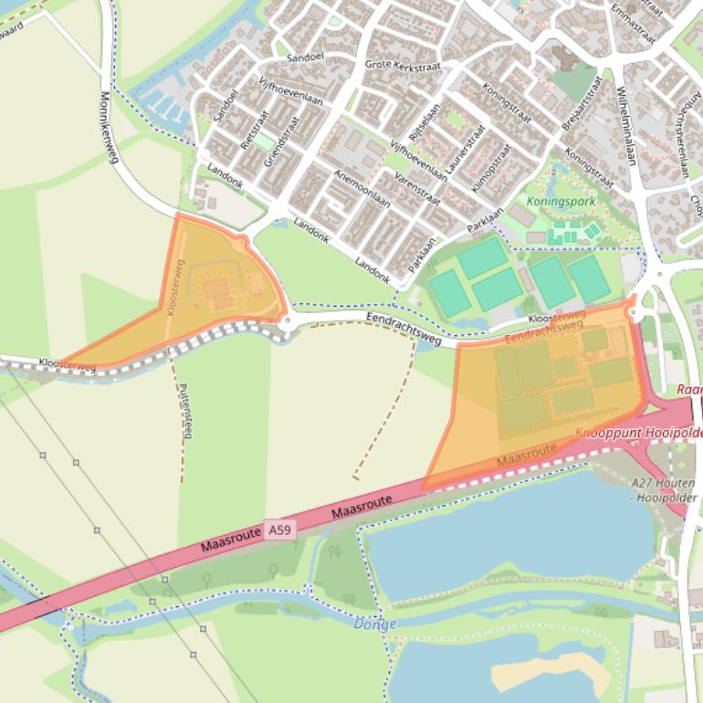 Kaart van postcodegebied 4941EG.