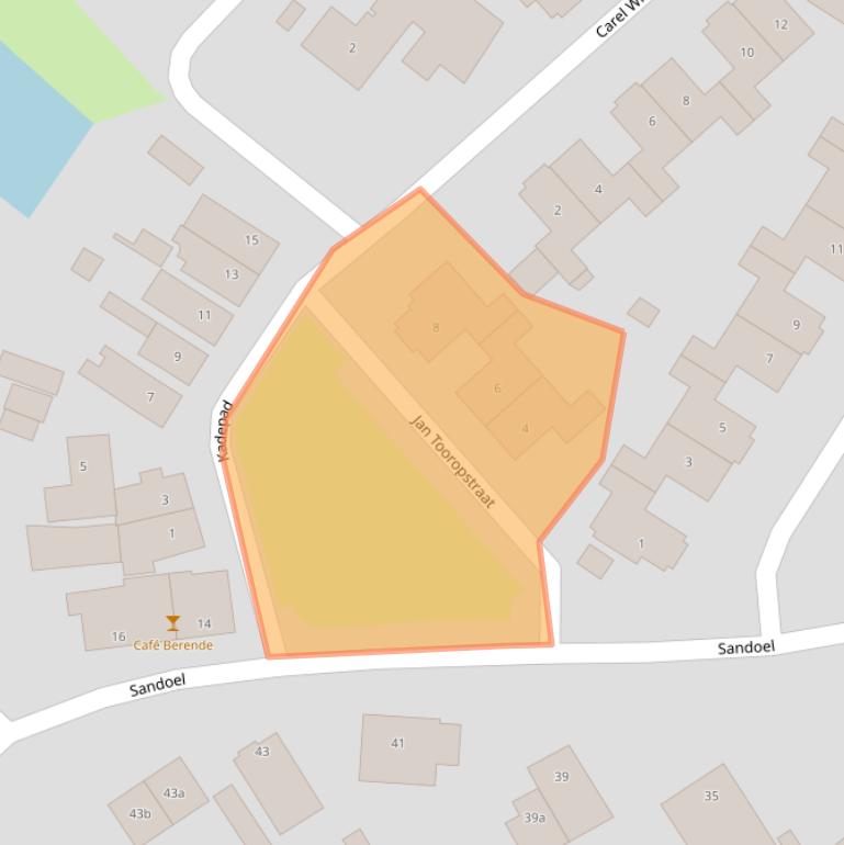 Kaart van postcodegebied 4941EL.