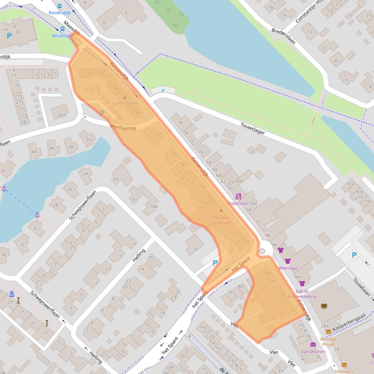 Kaart van postcodegebied 4941GD.