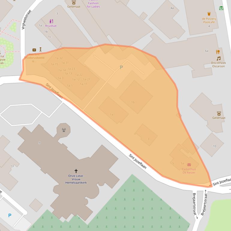 Kaart van postcodegebied 4941GP.